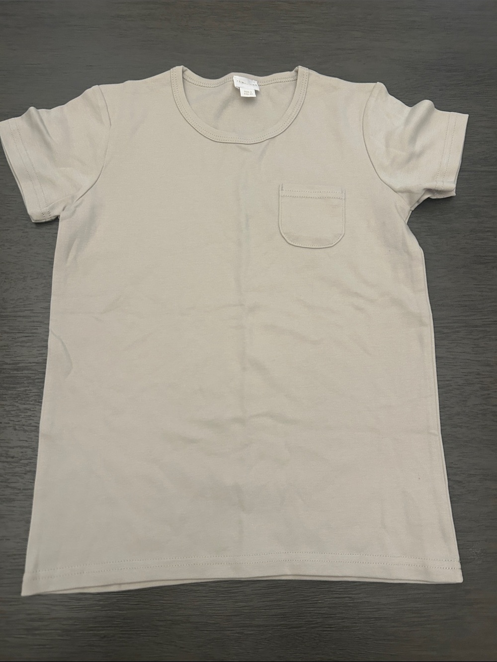 Jamie Kay Beige Short Sleeve Pocket Tee